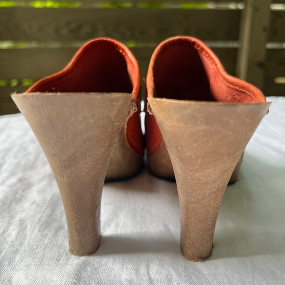 Vintage 1970s Clog in Rust - Picture 4 of 5